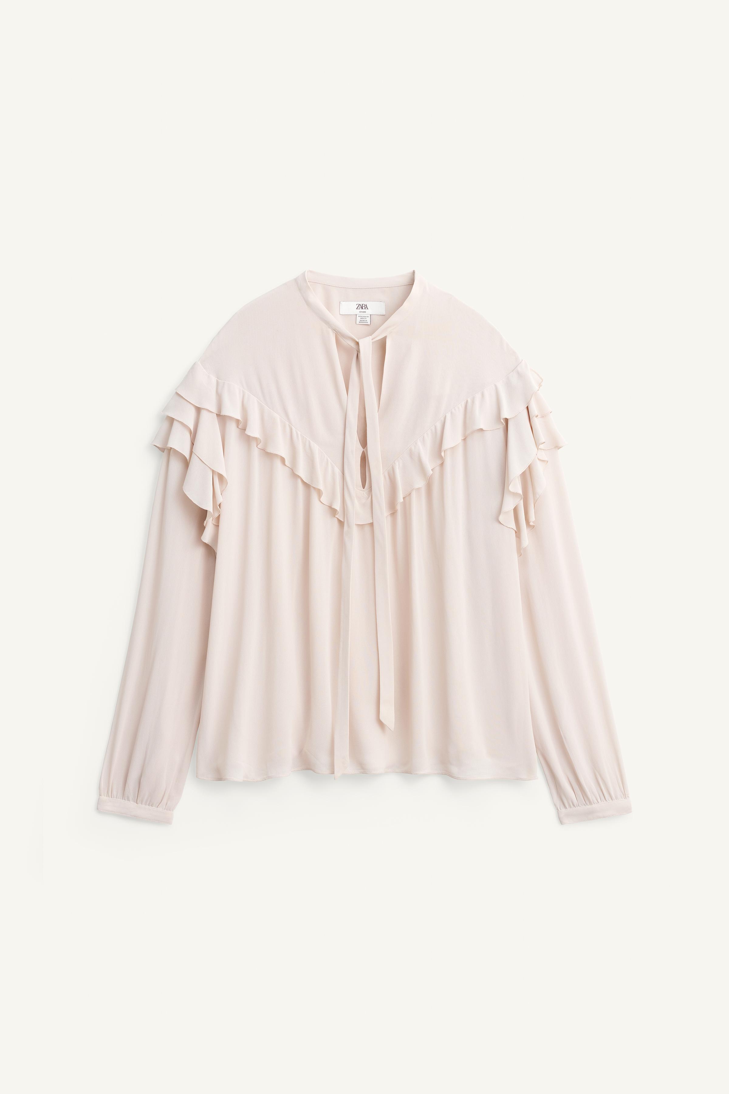 TIED RUFFLED BLOUSE LIMITED EDITION